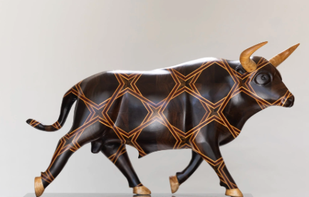 A bull, as our company sells beef jerky. we want to celebrate the recent wins.  - original photo