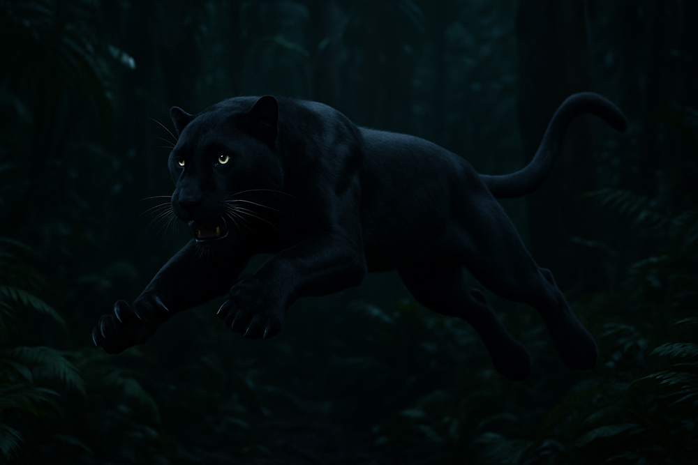Shadow the black Panther  - original photo