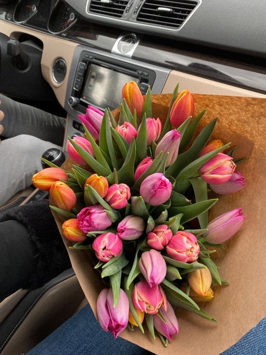tulips flowers boquet - original photo