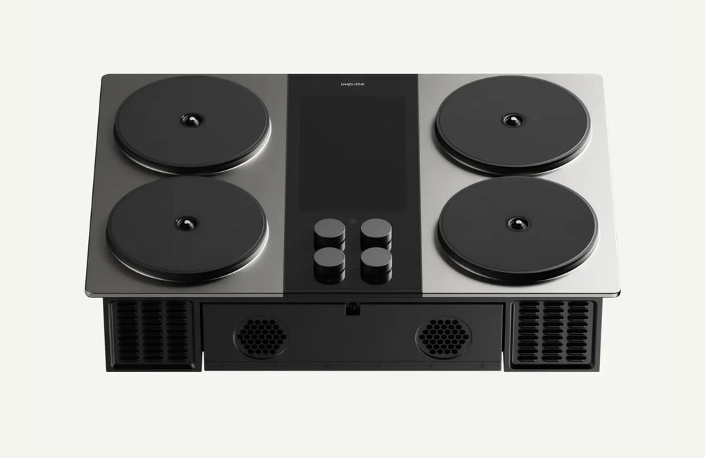 A technologically advanced stovetop or cooktop with high tech features - original photo