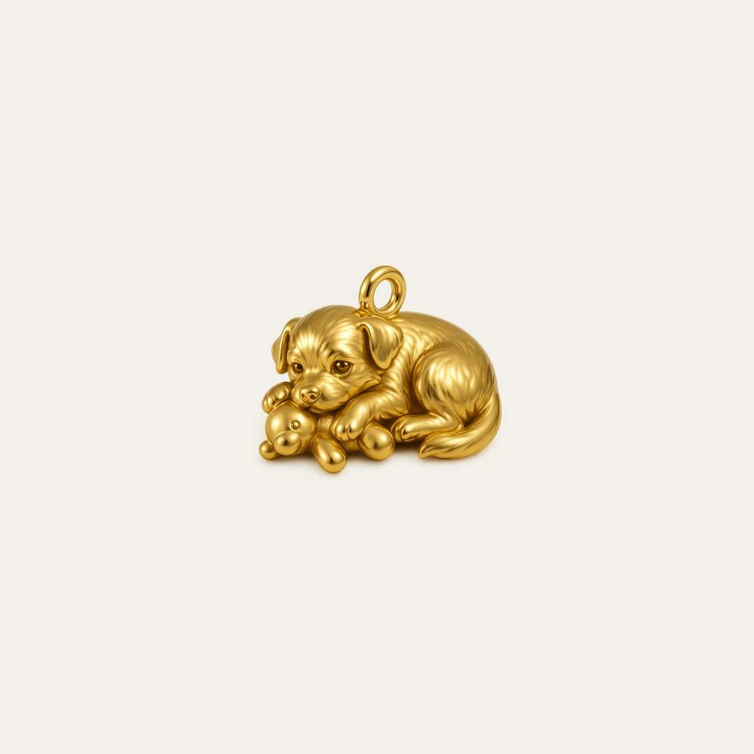 Custom charm design - Gold finish