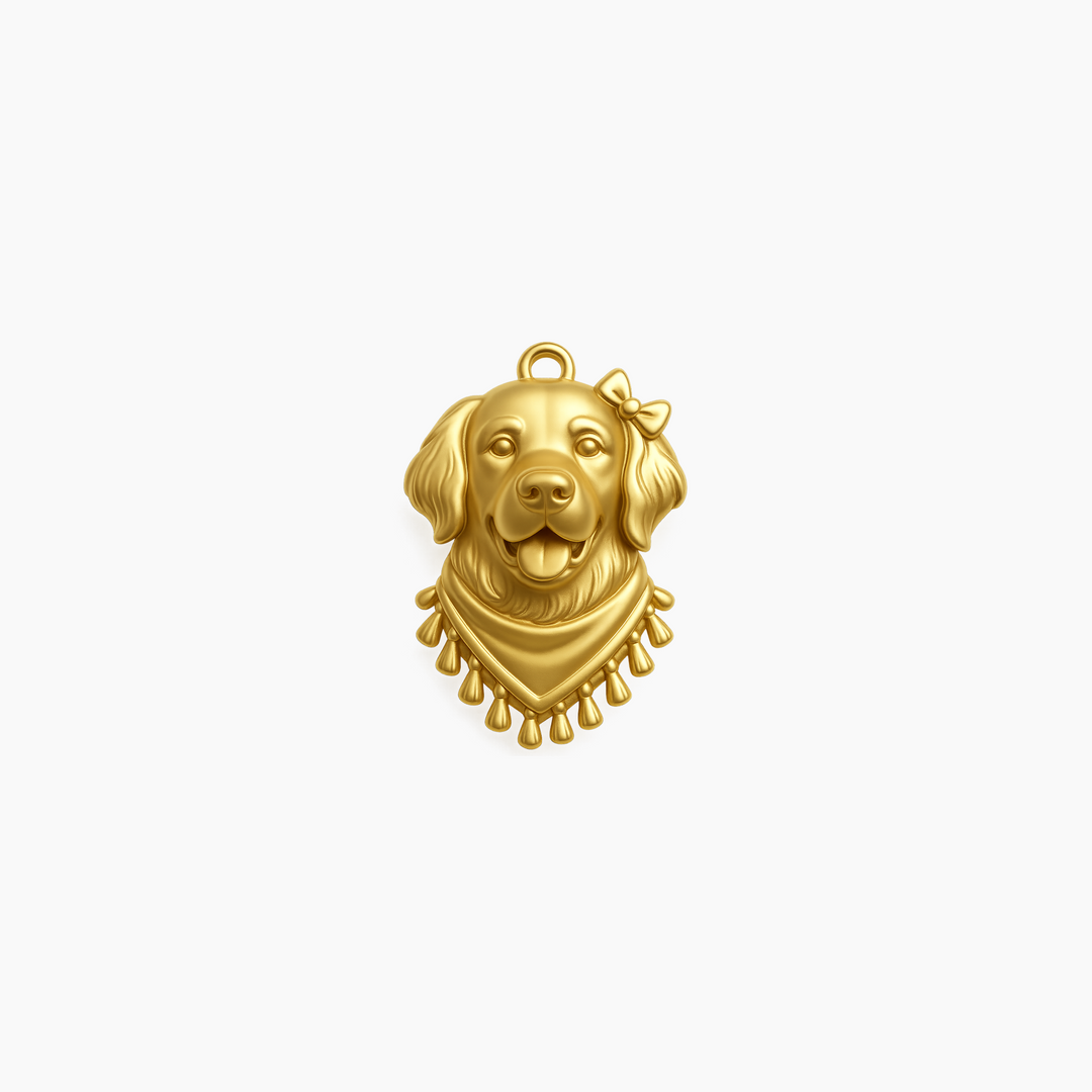 Custom charm design - Gold finish