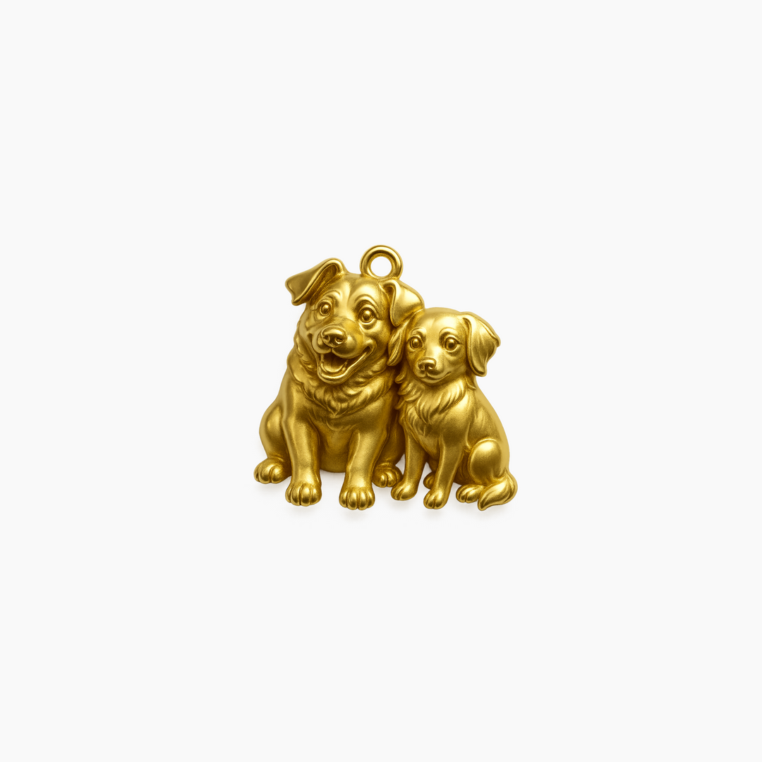 Custom charm design - Gold finish