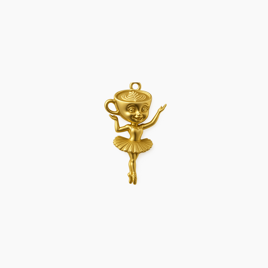 Custom charm design - Gold finish