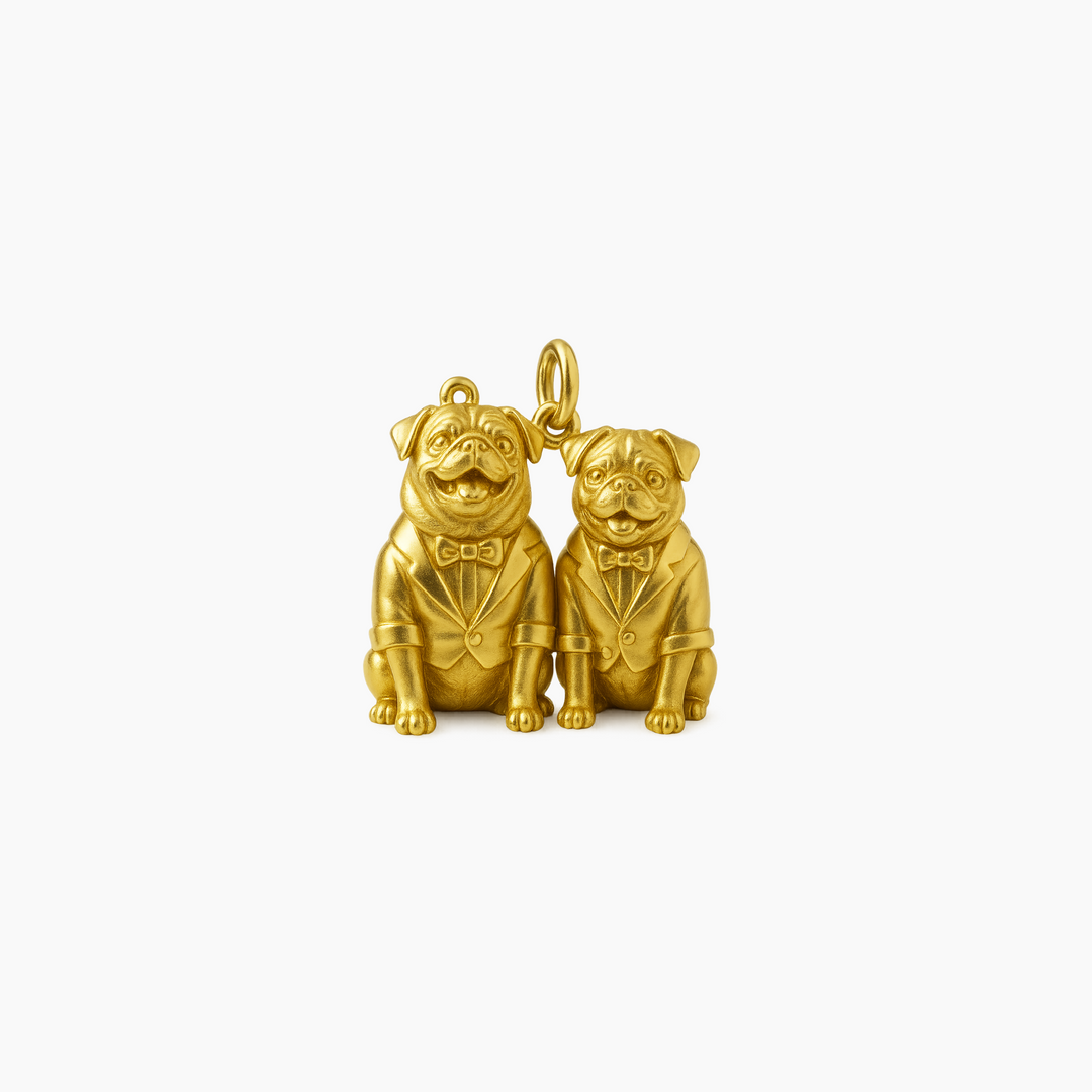 Custom charm design - Gold finish