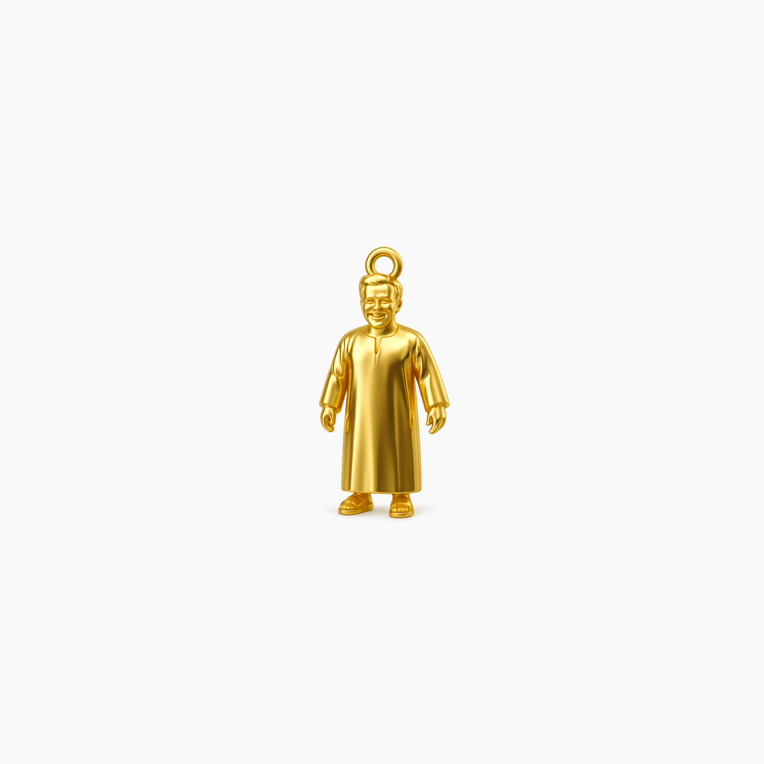 Custom charm design - Gold finish