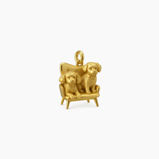 Custom charm design - Gold finish
