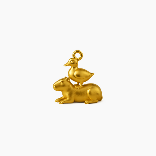 Custom charm design - Gold finish