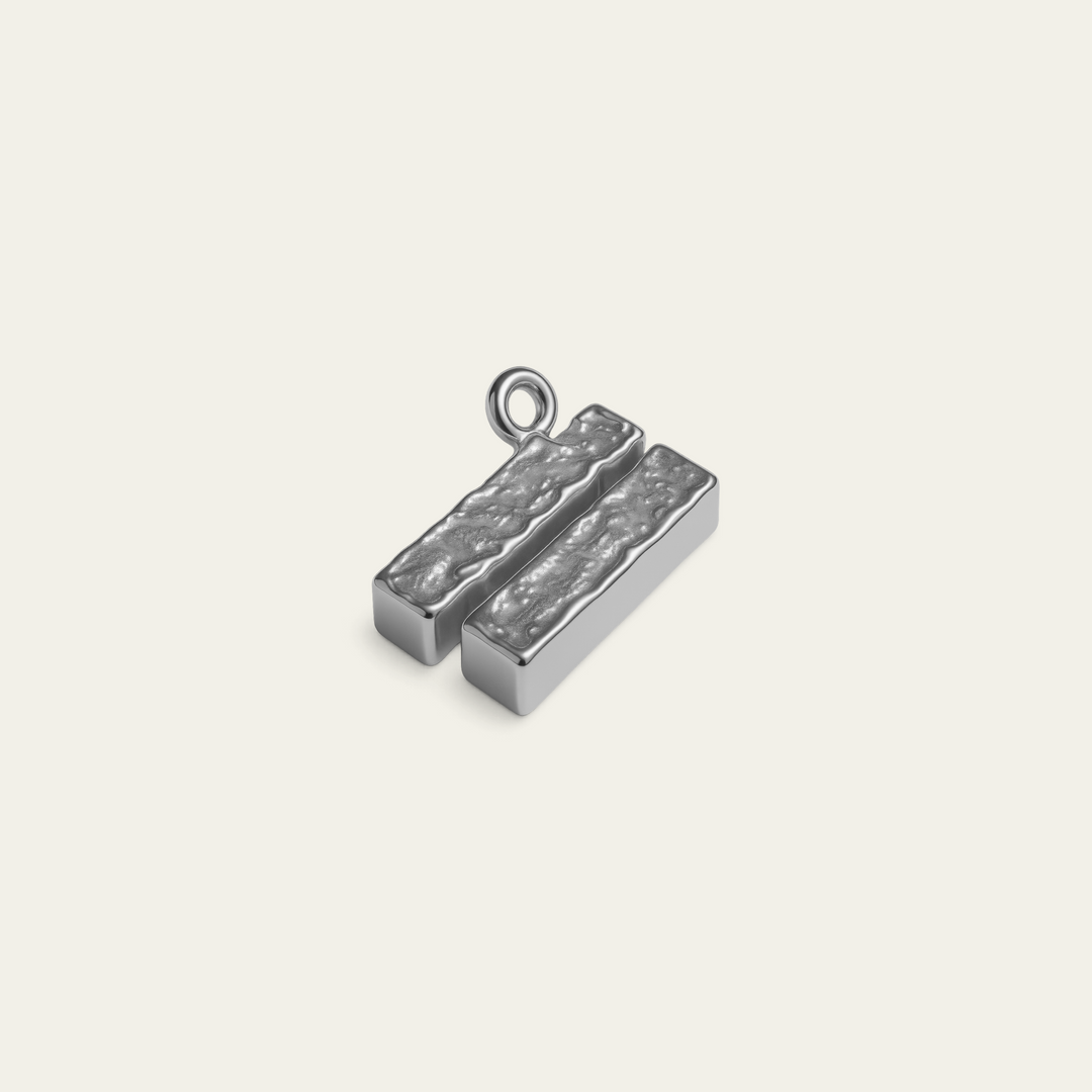 Custom charm design - Sterling Silver finish