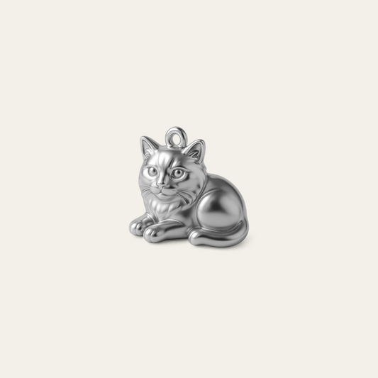 Custom charm design - Sterling Silver finish