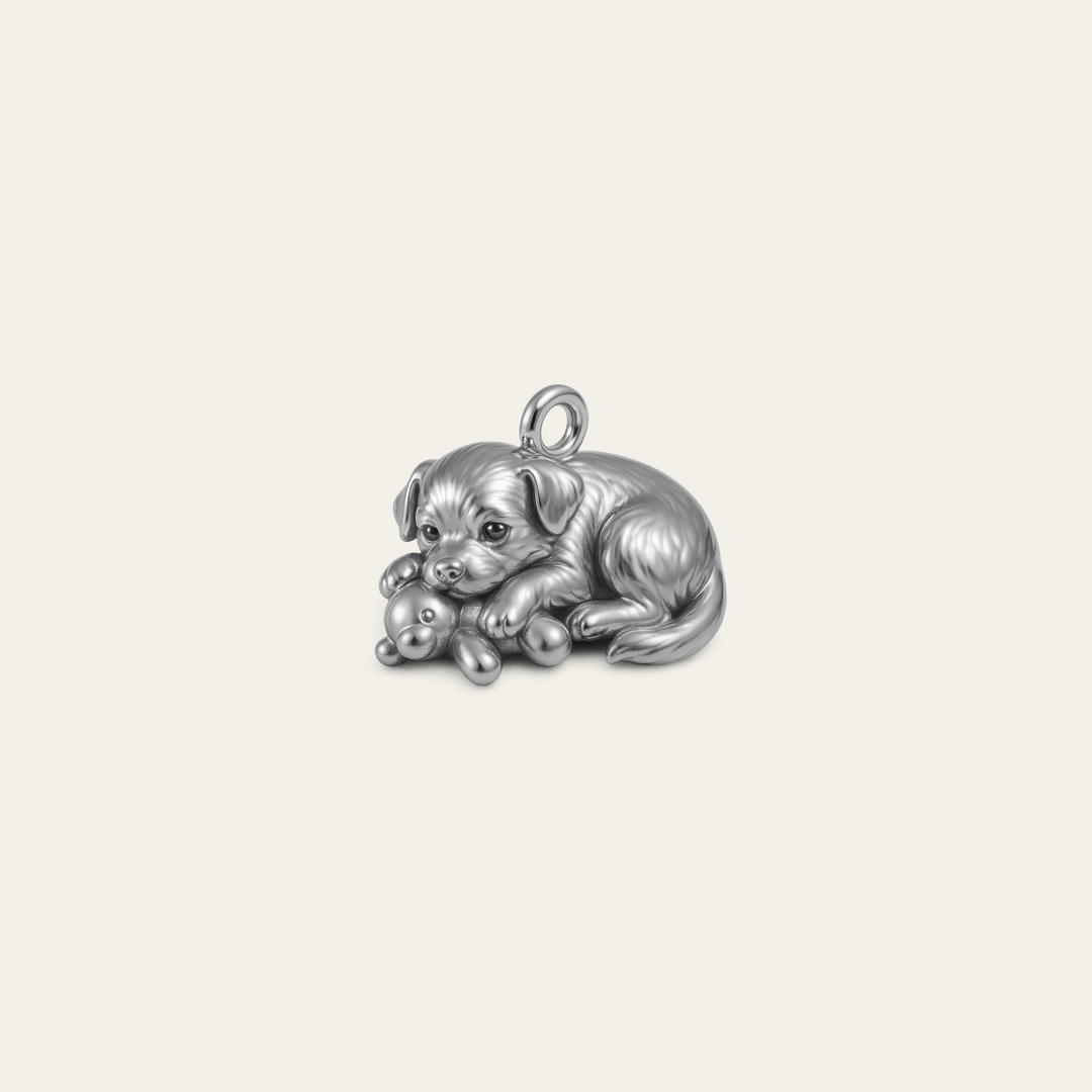 Custom charm design - Sterling Silver finish