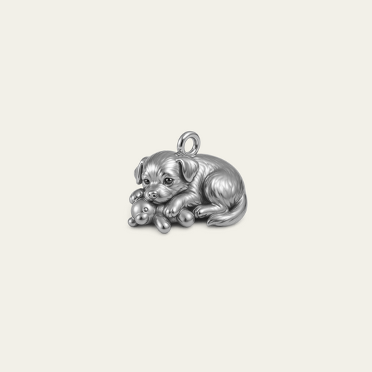 Custom charm design - Sterling Silver finish