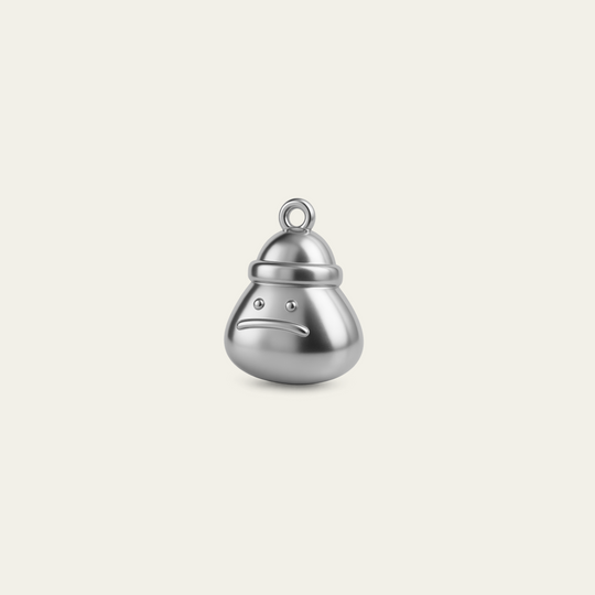 Custom charm design - Sterling Silver finish