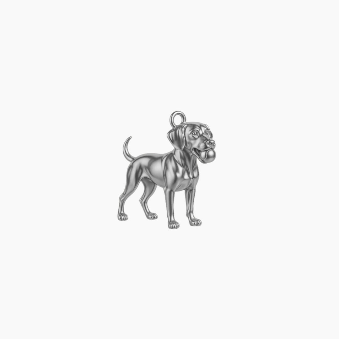 Custom charm design - Sterling Silver finish