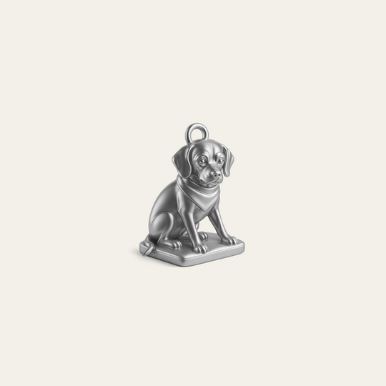 Custom charm design - Sterling Silver finish