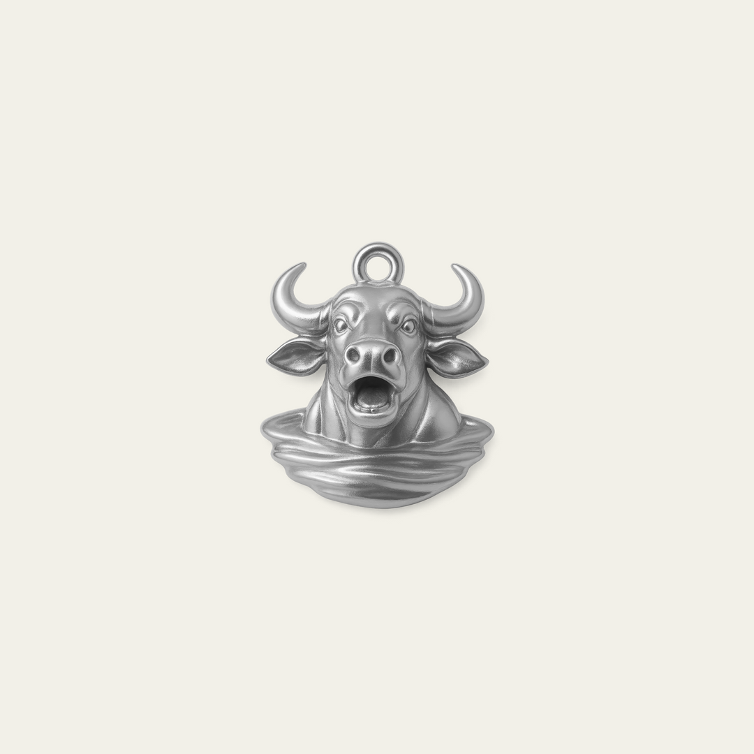 Custom charm design - Sterling Silver finish