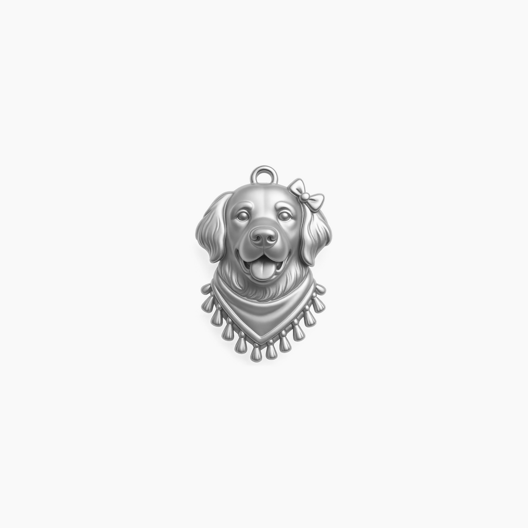 Custom charm design - Sterling Silver finish