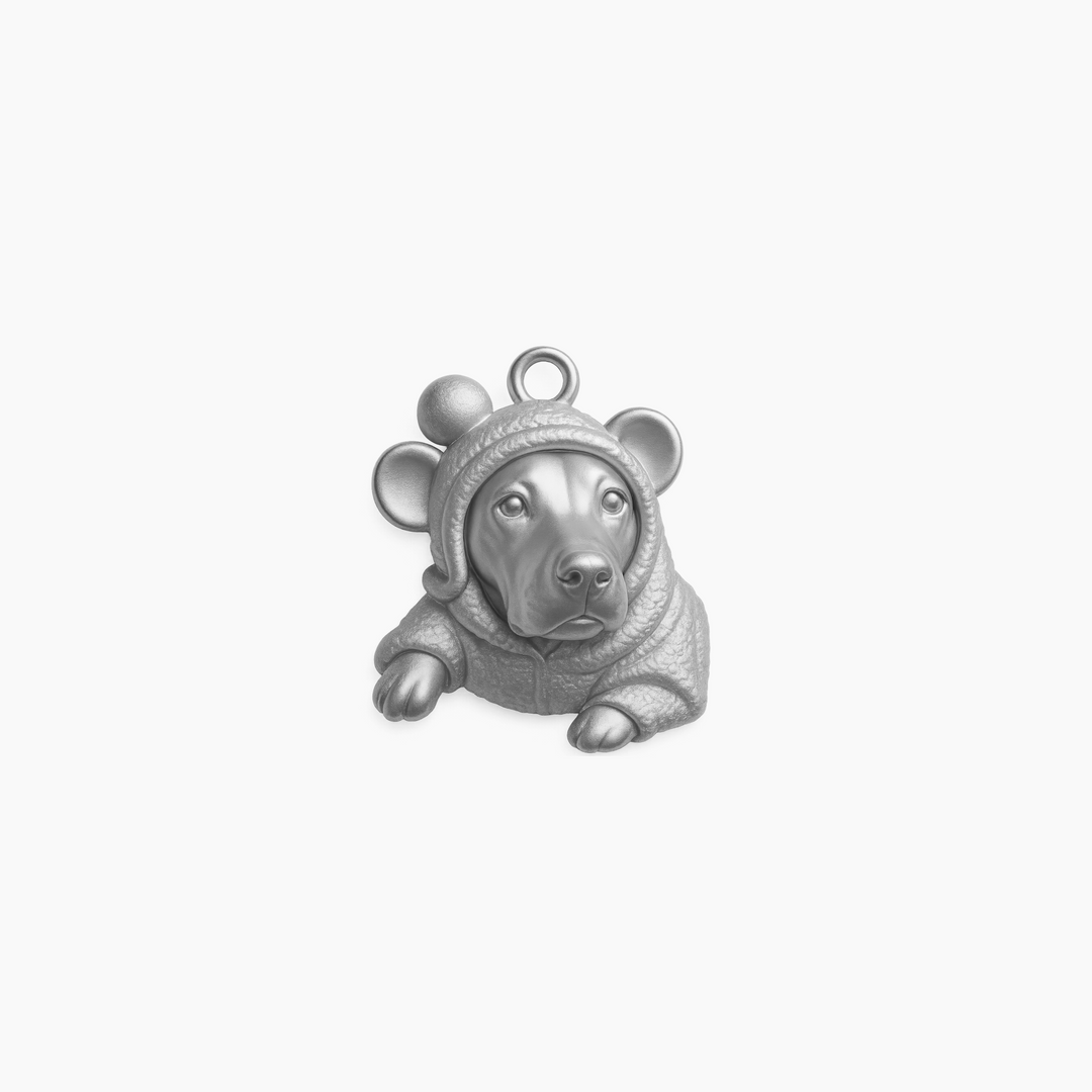 Custom charm design - Sterling Silver finish
