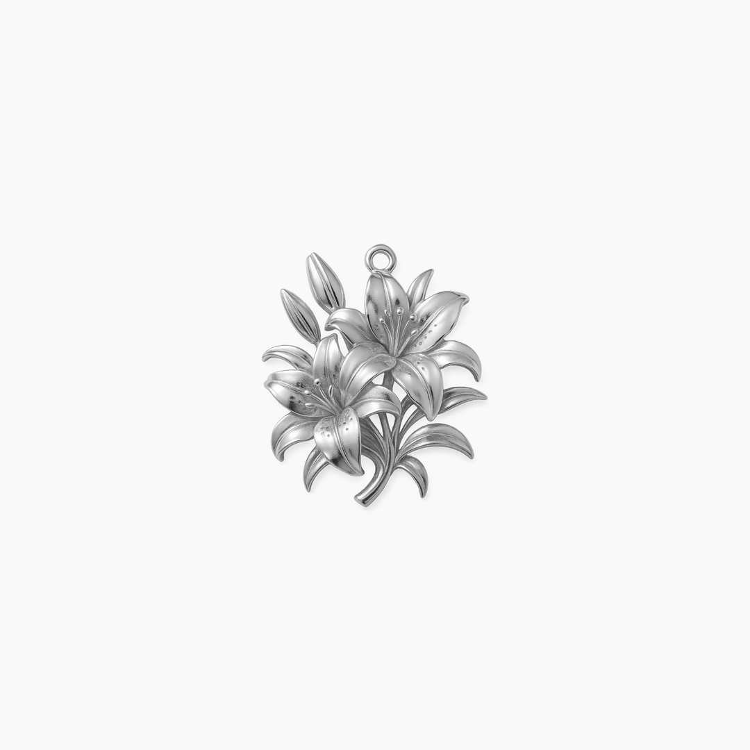 Custom charm design - Sterling Silver finish