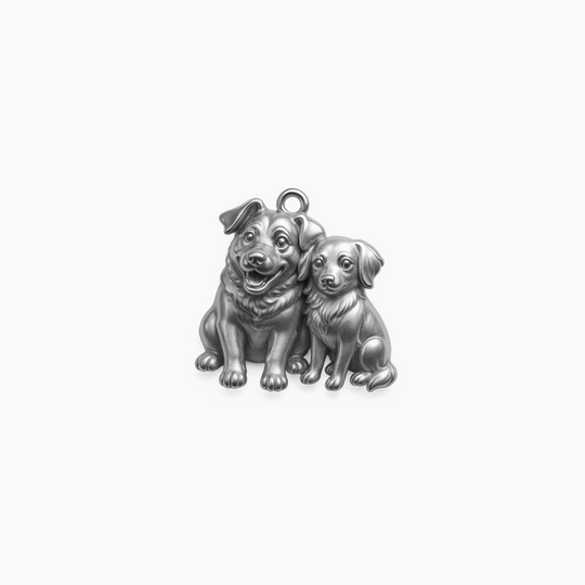 Custom charm design - Sterling Silver finish