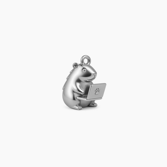 Custom charm design - Sterling Silver finish