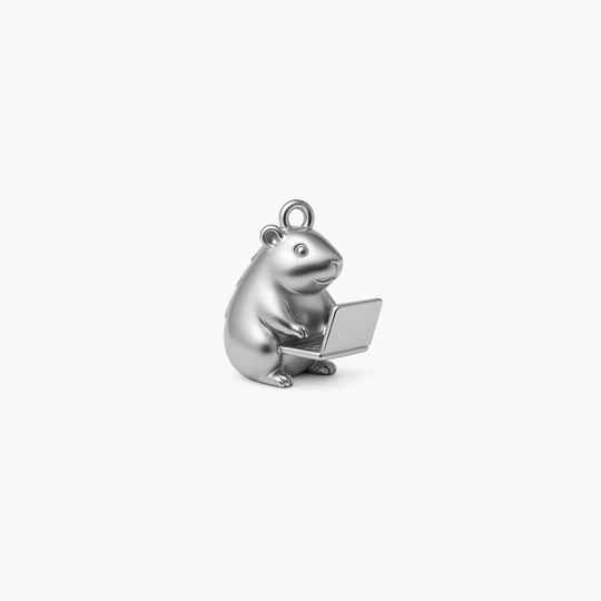 Custom charm design - Sterling Silver finish