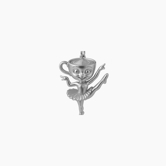Custom charm design - Sterling Silver finish