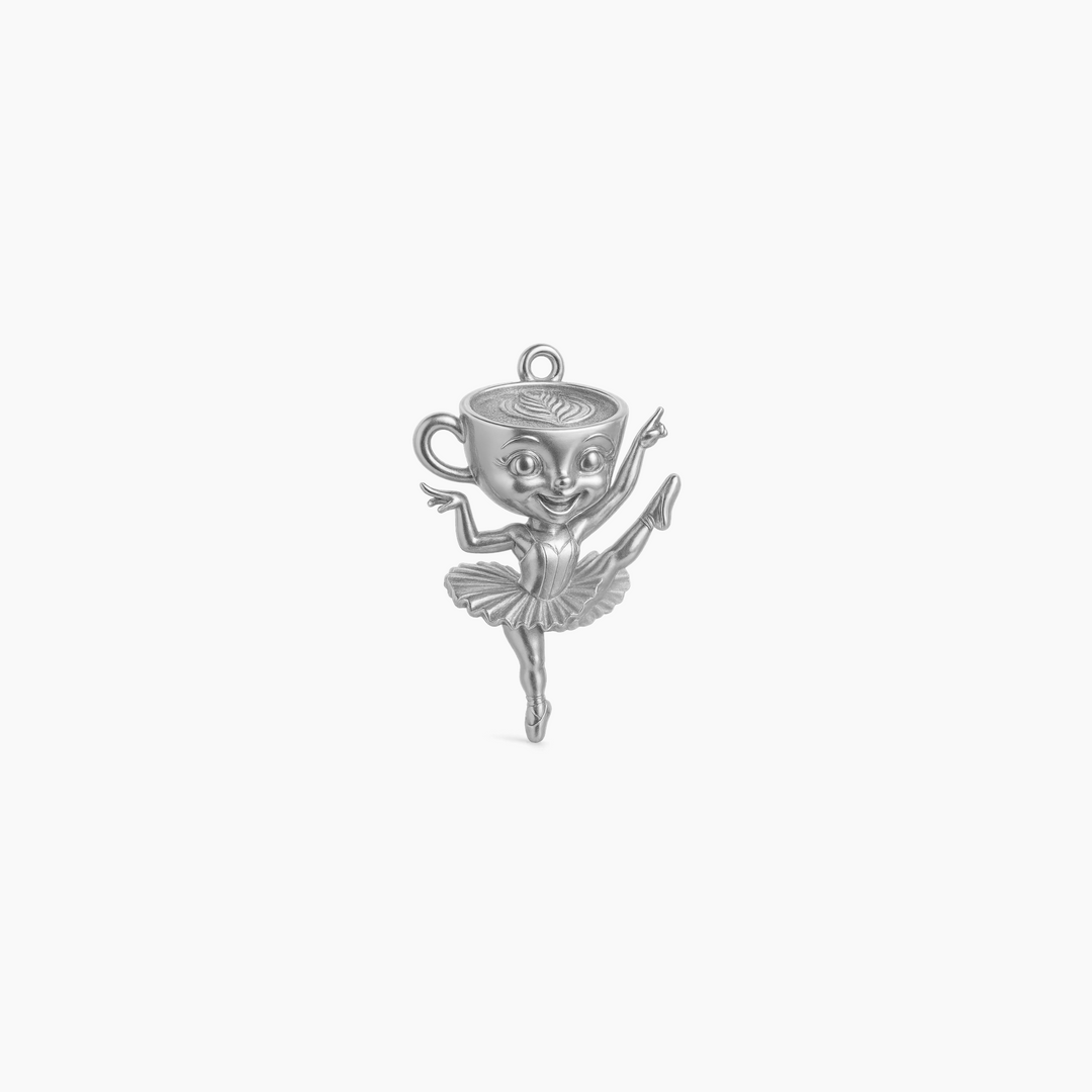 Custom charm design - Sterling Silver finish