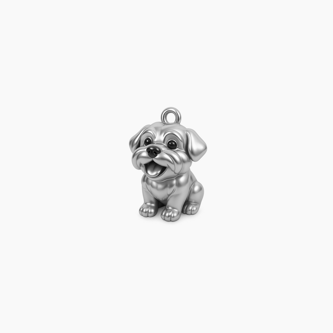 Custom charm design - Sterling Silver finish
