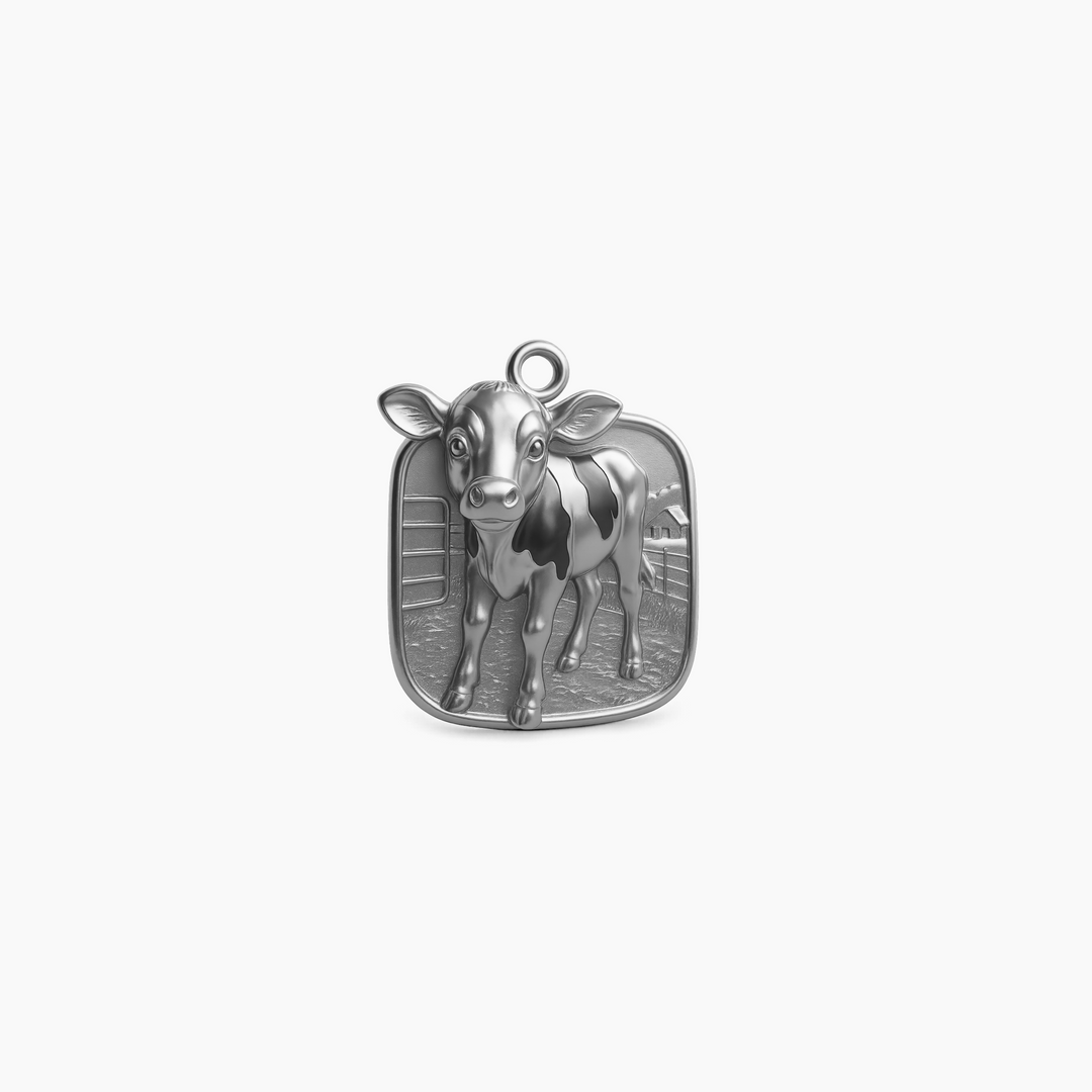 Custom charm design - Sterling Silver finish