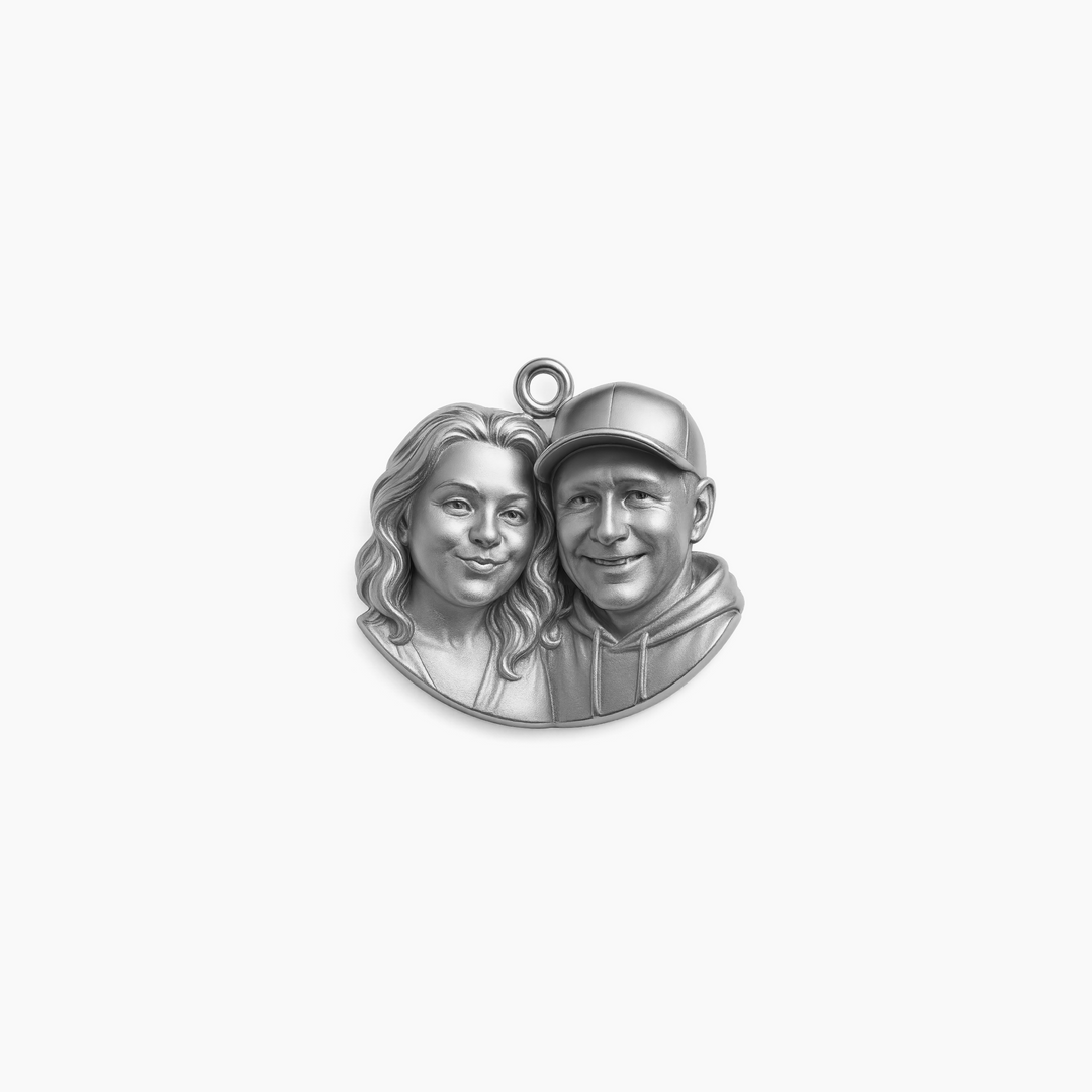 Custom charm design - Sterling Silver finish
