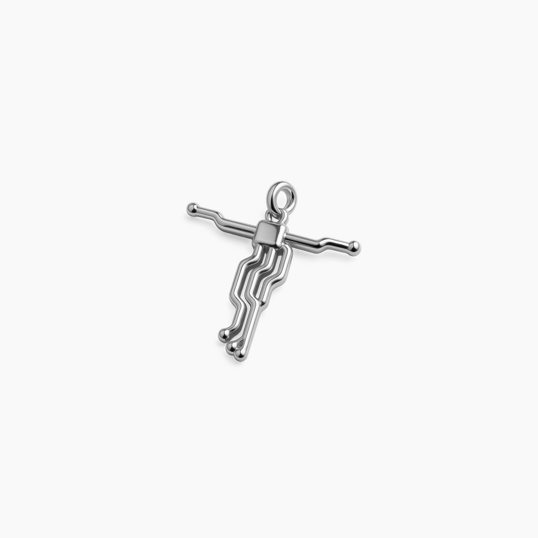 Custom charm design - Sterling Silver finish