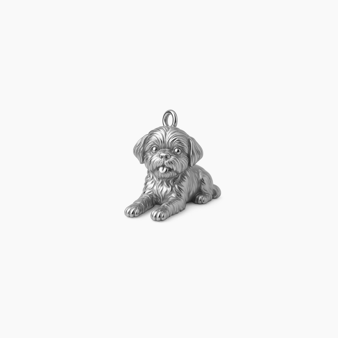 Custom charm design - Sterling Silver finish