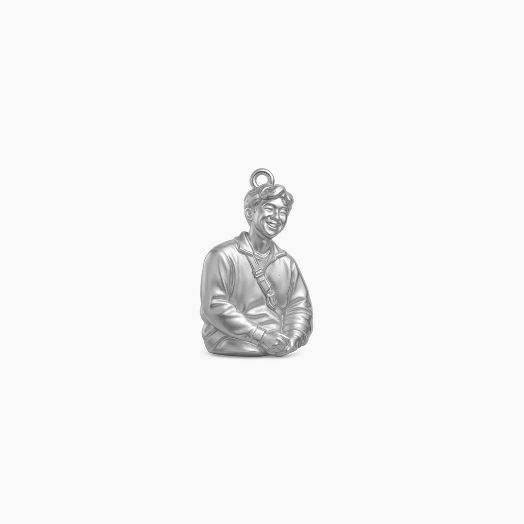 Custom charm design - Sterling Silver finish