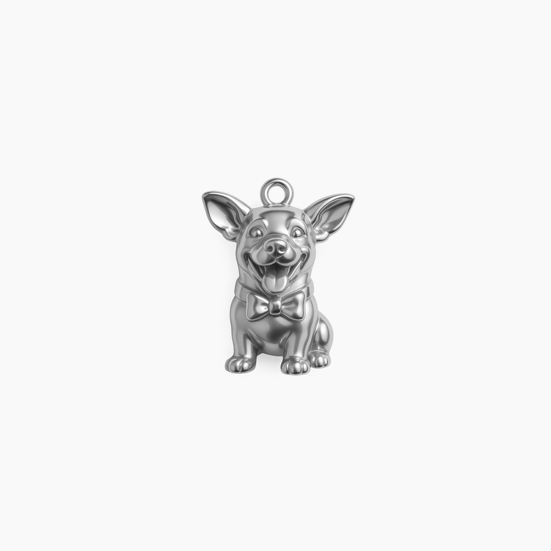 Custom charm design - Sterling Silver finish (Edited)