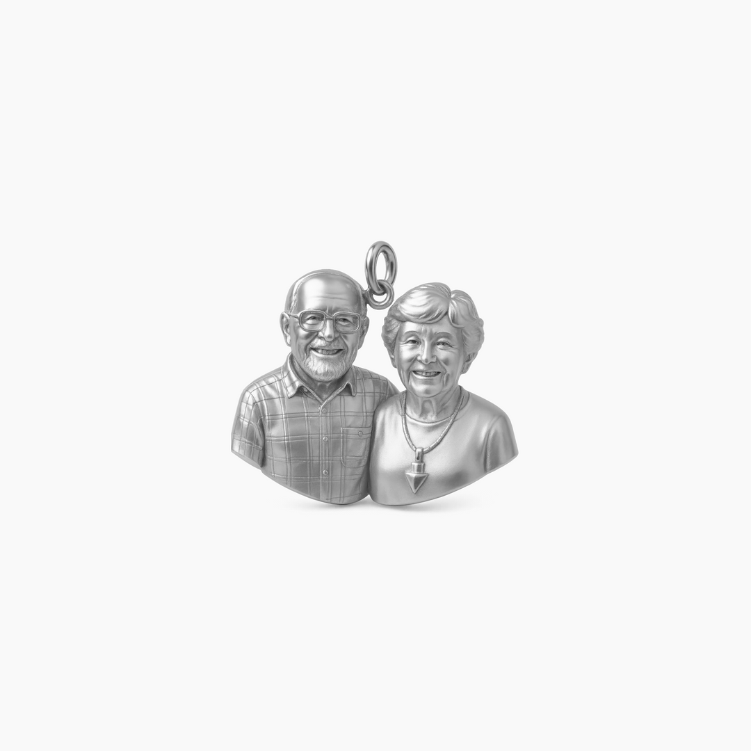 Custom charm design - Sterling Silver finish
