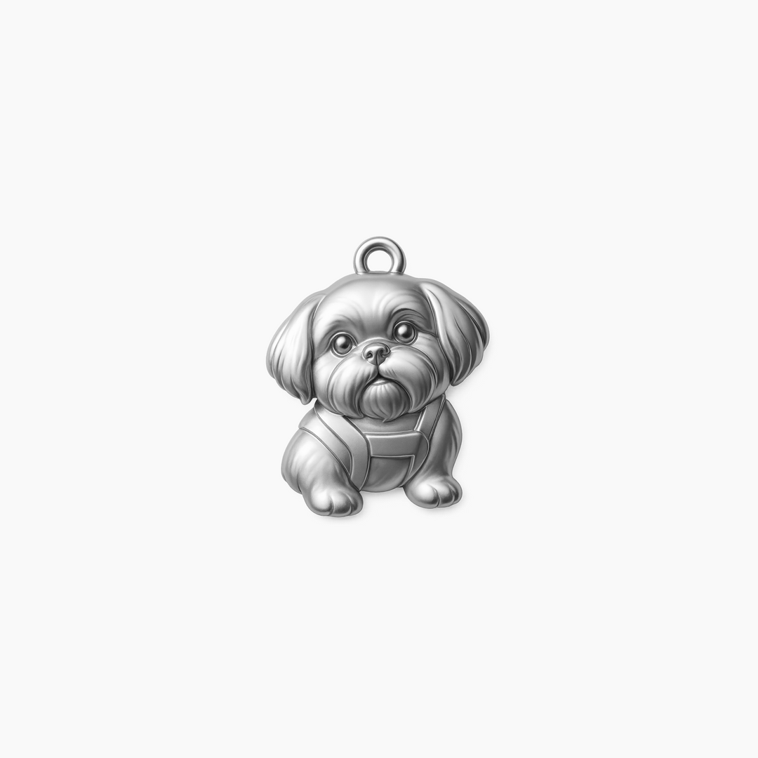 Custom charm design - Sterling Silver finish