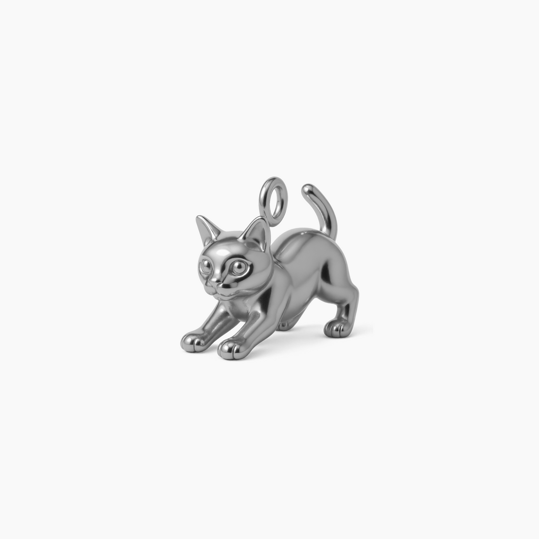 Custom charm design - Sterling Silver finish