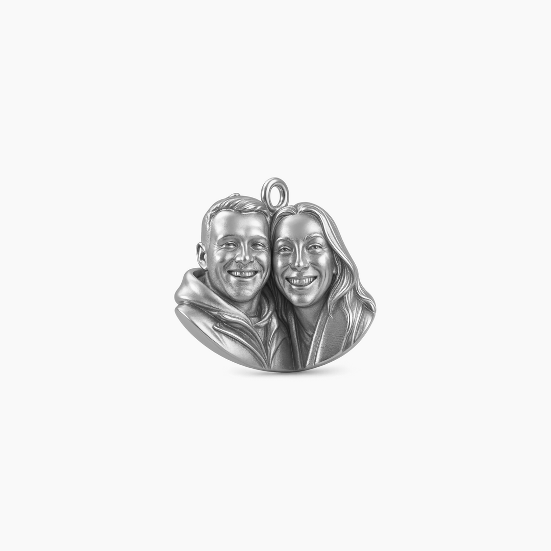 Custom charm design - Sterling Silver finish