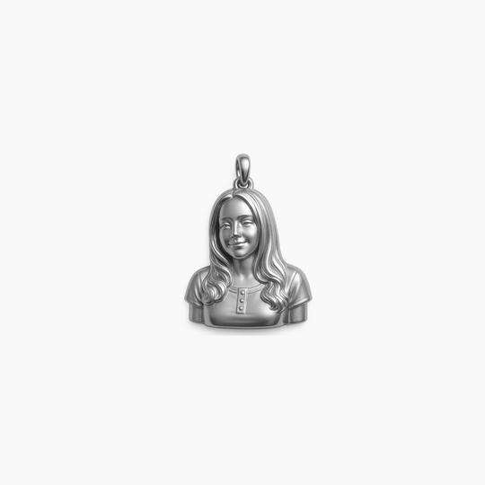 Custom charm design - Sterling Silver finish
