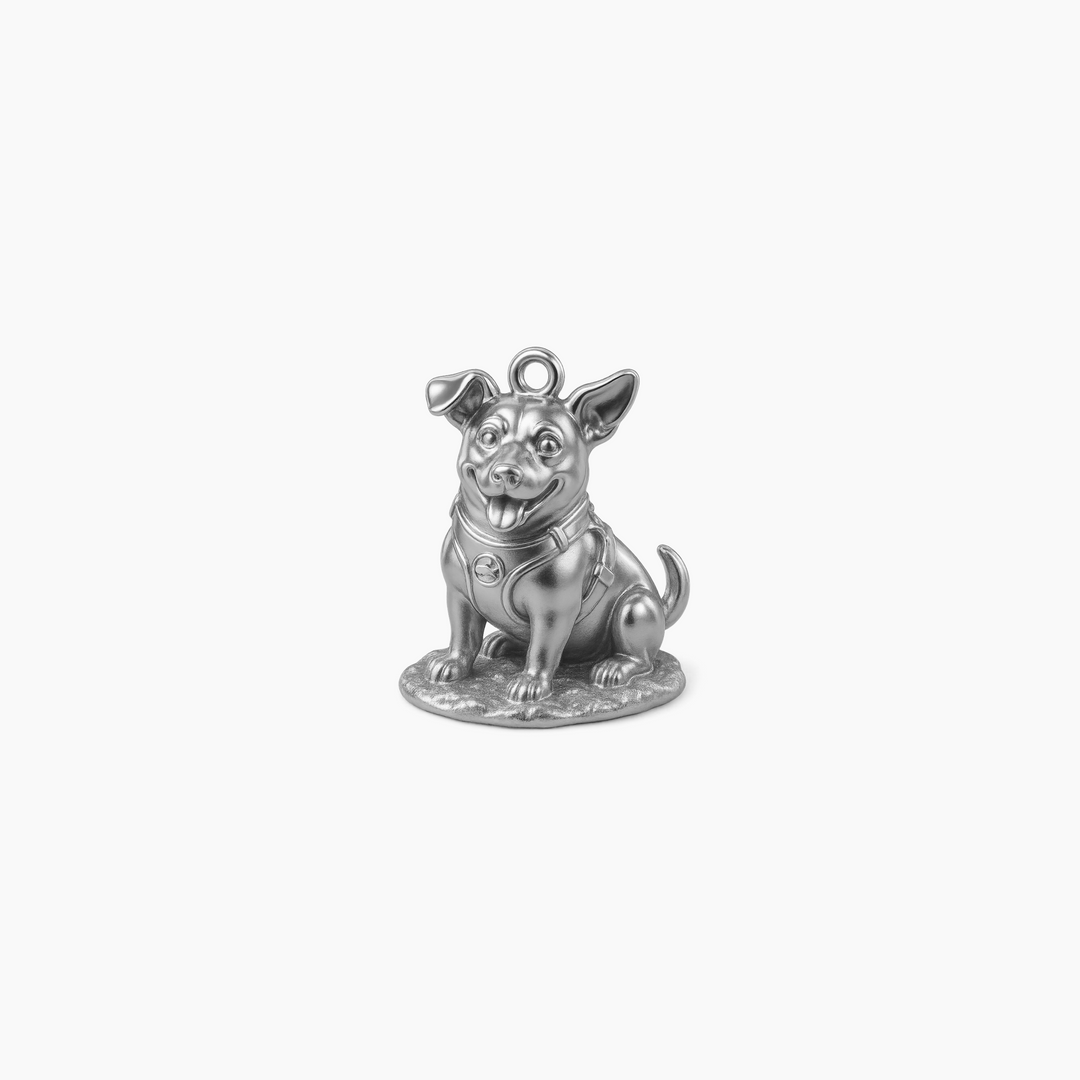 Custom charm design - Sterling Silver finish